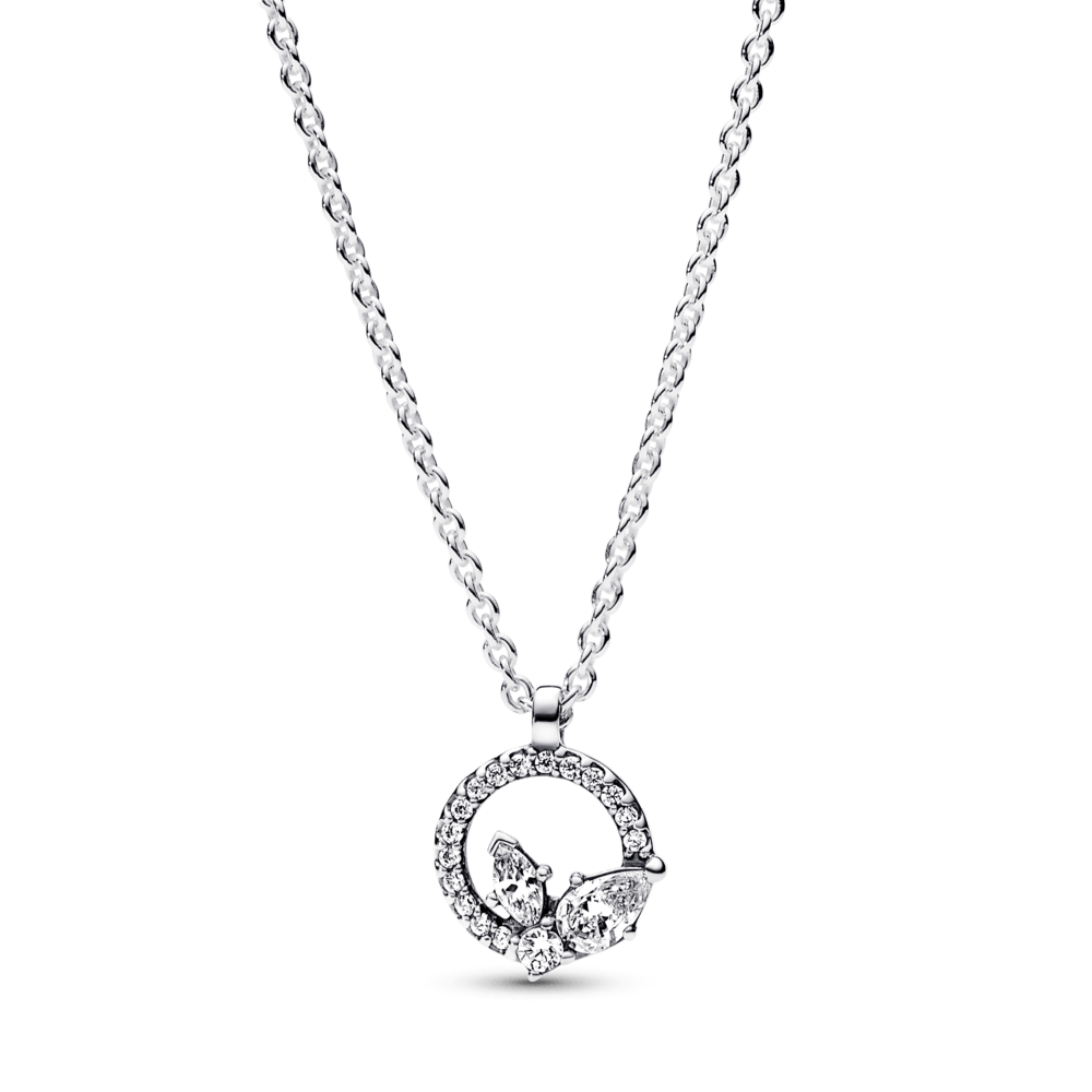 Mirdzošā herbārija apļa un ķekara kulona kaklarota