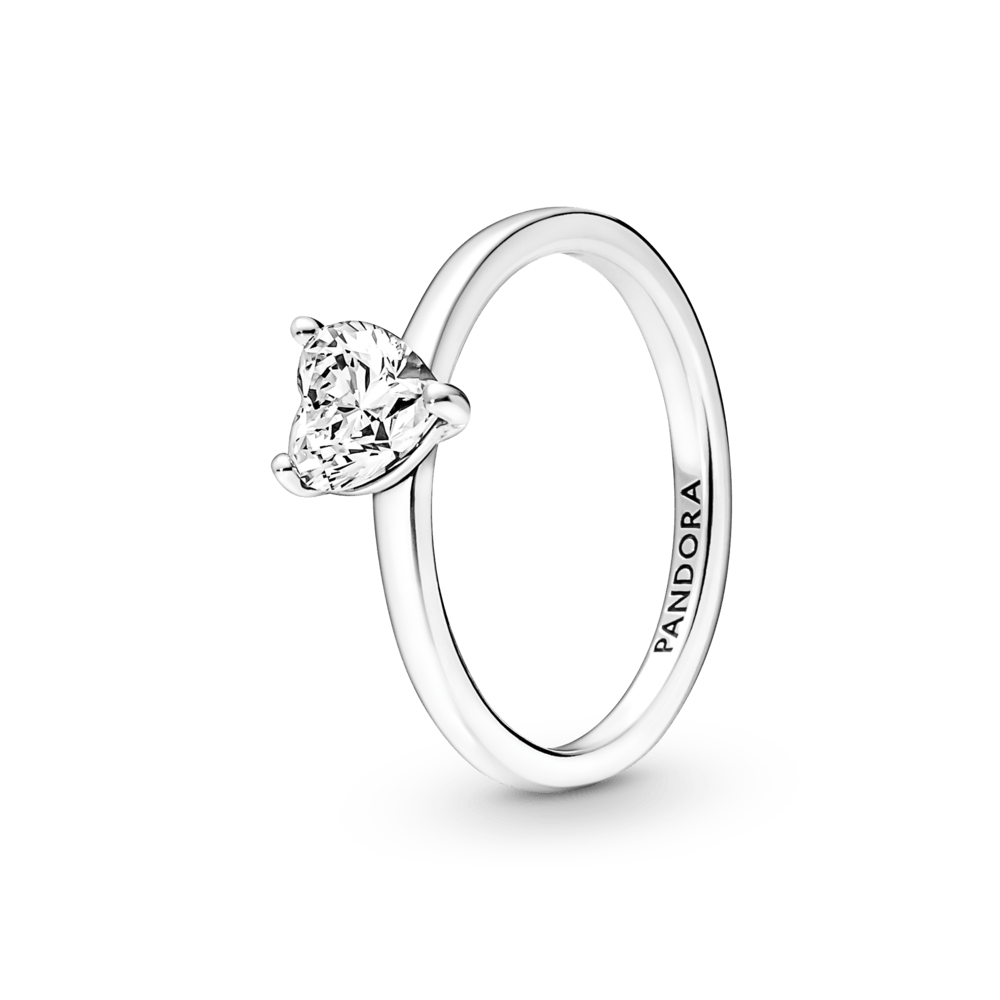 Mirdzošais gredzens ar vienu sirsniņformas akmentiņu