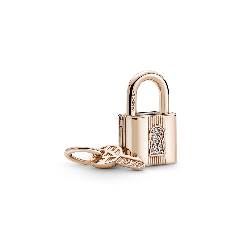 Piekarināmais slēdzenes un atslēgas amulets