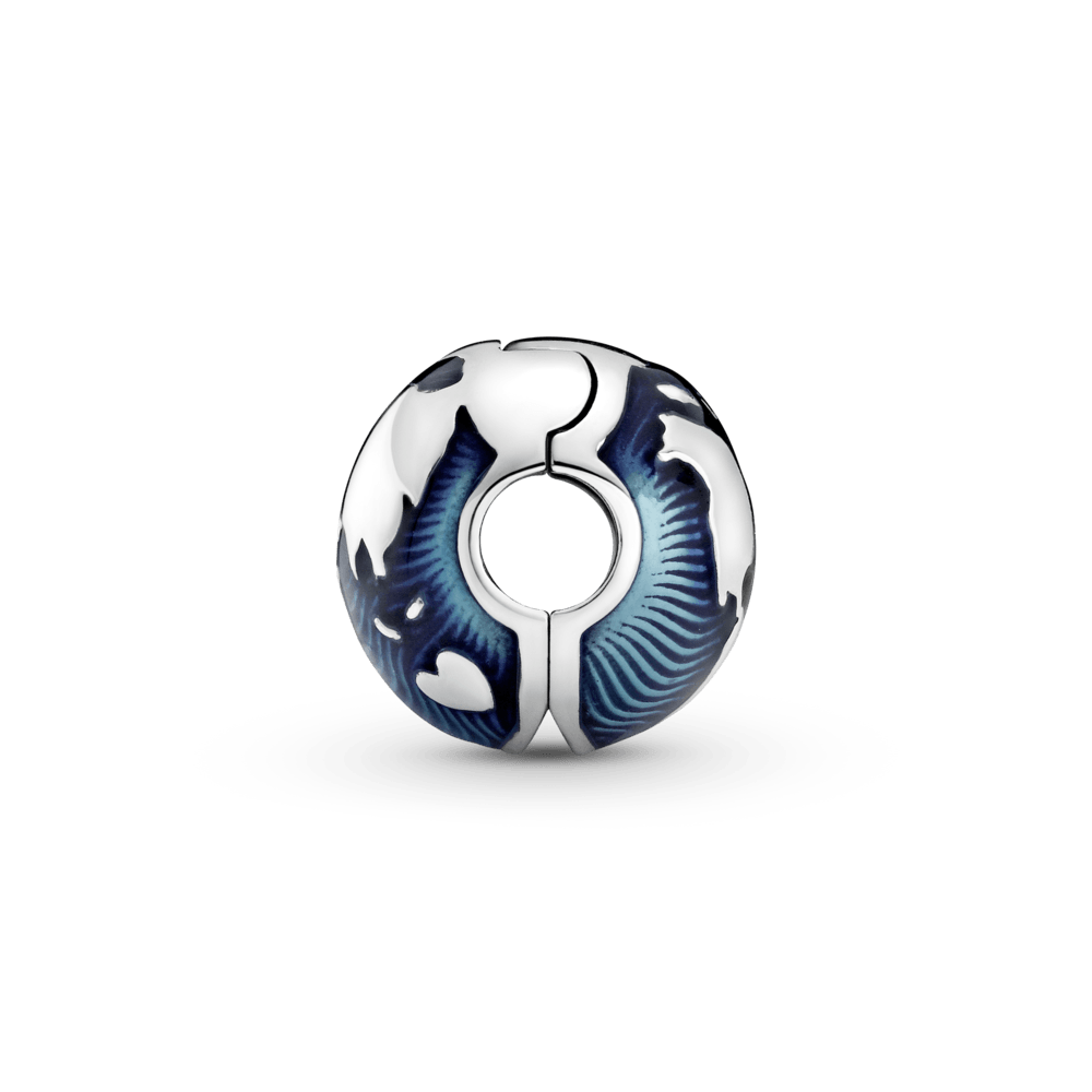 Piespraužams zila globusa amulets