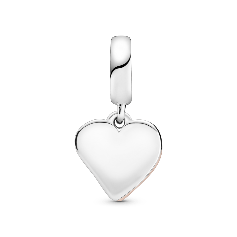 Mirdzošs iekarināmais amulets sirsniņas zīmējuma formā