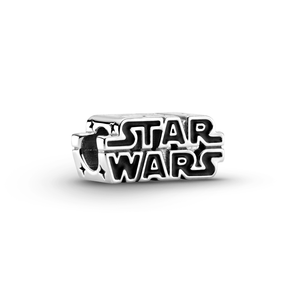 Zvaigžņu karu spīdošais 3D logotipa amulets no sudraba